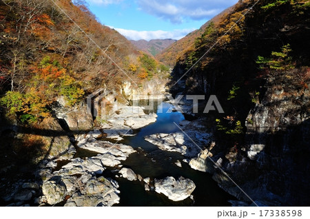 鬼怒川渓谷の写真素材