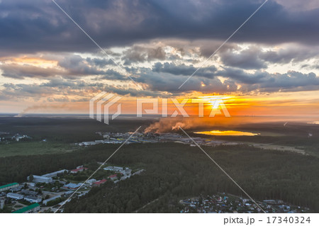 Aerial view above Vinzili. Russia Aerial view above Vinzili. Russia 17340324