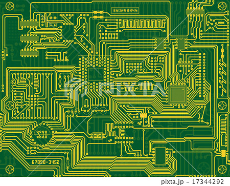 industrial electronic circuit green background industrial electronic circuit green background 17344292