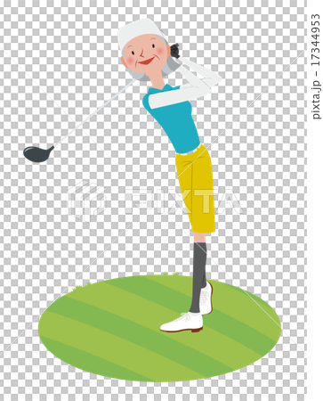 Women playing golf Women playing golf 17344953