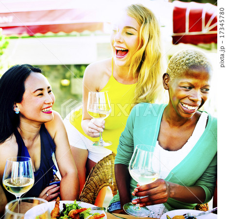 Diverse People Luncheon Outdoors Food Concept Diverse People Luncheon Outdoors Food Concept 17345780