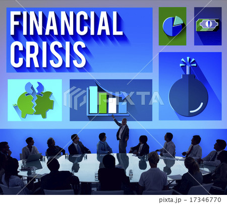Financial Crisis Problem Money Issue Concept Financial Crisis Problem Money Issue Concept 17346770