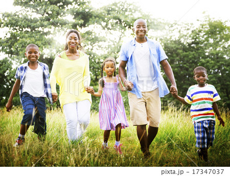 African Family Happiness Holiday Vacation Activity Concept 17347037