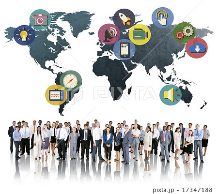 Global Media Social Media International Connection Concept Global Media Social Media International Connection Concept 17347188