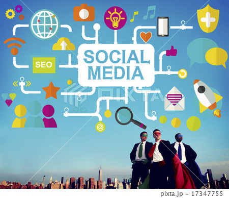 Social Media Social Networking Technology Connection Concept 17347755