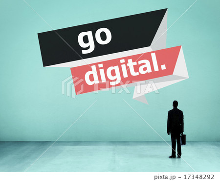 Go Digital Modern Latest Technology Upgrade Concept 17348292