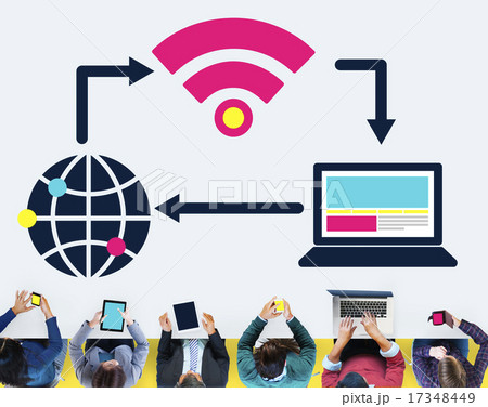 Social Network Technology Internet Connection Concept Social Network Technology Internet Connection Concept 17348449