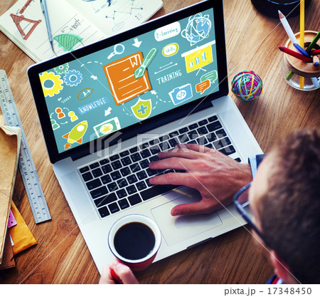 Knowledge Training E-Learning Skills Start Up Launch Concept 17348450