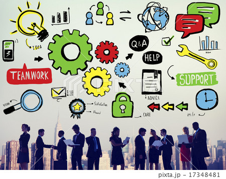 Teamwork Team Collaboration Connection Togetherness Unity Concep 17348481