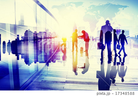 Business People Talking Connection Conversation Concept Business People Talking Connection Conversation Concept 17348588