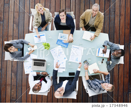 Business Team Discussion Meeting Analysing Concept 17348946