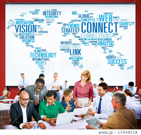 Global Communication Connect Worldwide Link Share Concept 17349528