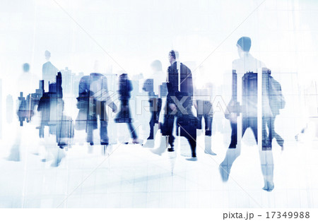 Commuter Business People Cityscape Corporate Travel Concept 17349988