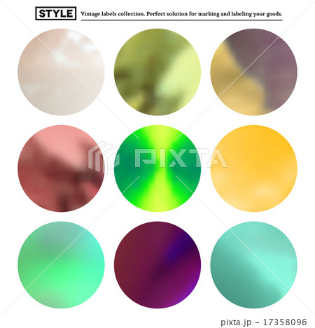 Set of colorful blurred round spots 17358096