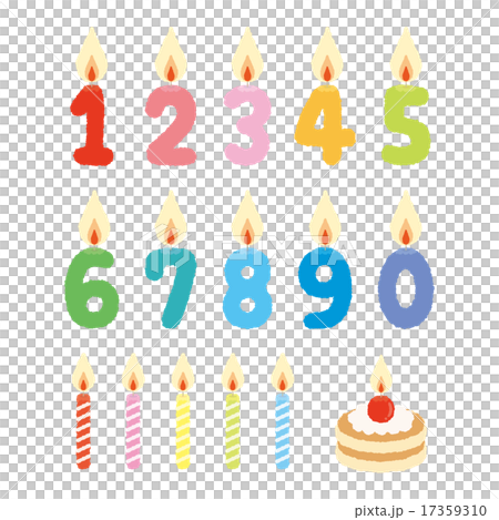 Candle Number Stock Illustration