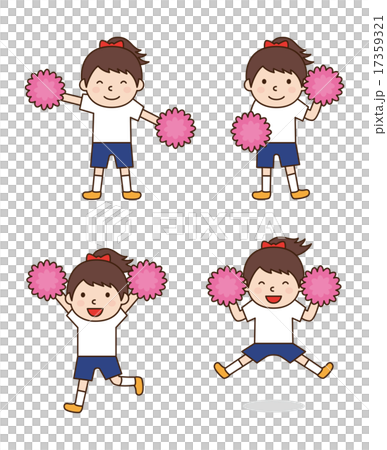 応援する子ども 17359321