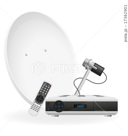 digital satellite receiver vector illustration 17362901