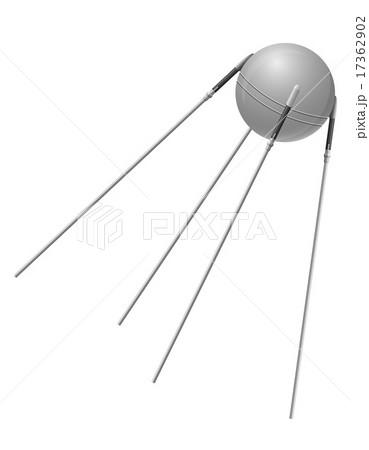 earth satellite sputnik vector illustration 17362902