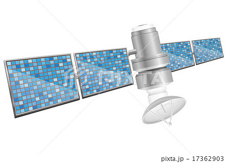 earth satellite sputnik vector illustration 17362903
