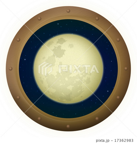 Moon in space window Moon in space window 17362983