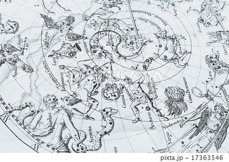 アンティークの天体図 17363546