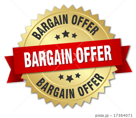 bargain offer 3d gold badge with red ribbon bargain offer 3d gold badge with red ribbon 17364071