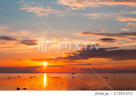 tall ship sailing along skyline tall ship sailing along skyline 17365355
