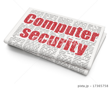Protection concept: Computer Security on Newspaper background Protection concept: Computer Security on Newspaper background 17365758