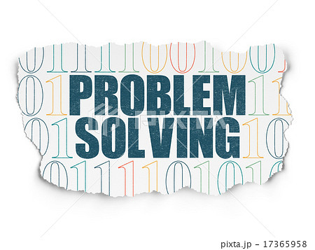 Business concept: Problem Solving on Torn Paper background 17365958