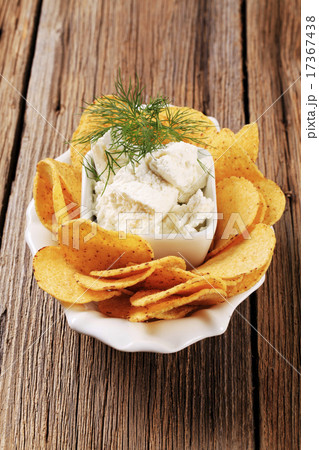 Corn chips and fresh cheese 17367438