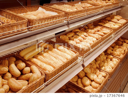 Bread assortment at a supermarket Bread assortment at a supermarket 17367646