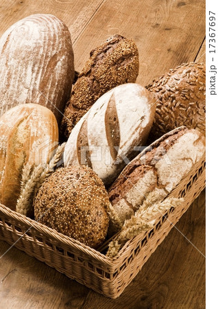 Various kinds of brown bread. 17367697