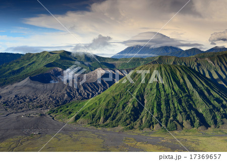 landscape of Lenticular, Volcanoes in Bromo mount landscape of Lenticular, Volcanoes in Bromo mount 17369657
