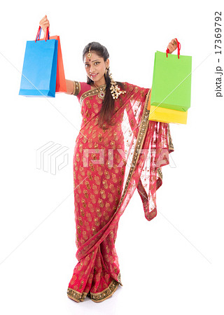 Indian girl shopping Indian girl shopping 17369792
