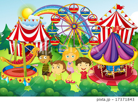 Children having fun in the circus Children having fun in the circus 17371843