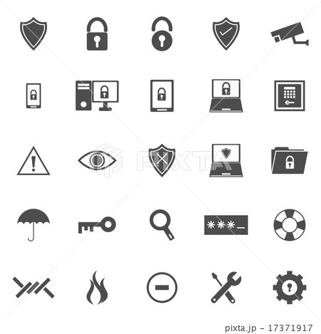 Security icons on white background 17371917