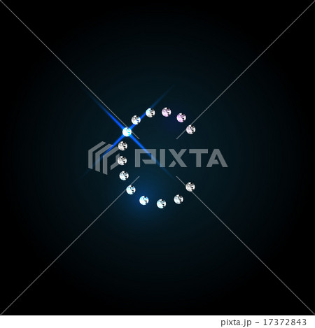 Gems  letter. Shiny diamond font. Gems  letter. Shiny diamond font. 17372843