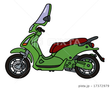 Green scooter 17372979