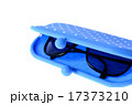 Sun glassess in the blue plastic box case 17373210