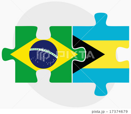 Brazil and Bahamas Flags Brazil and Bahamas Flags 17374679