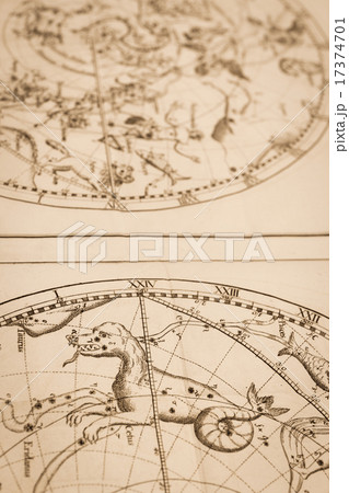 アンティークの天体図 17374701