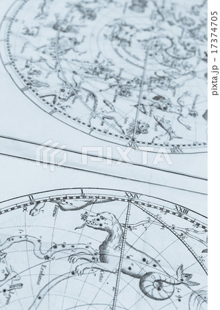 アンティークの天体図 17374705