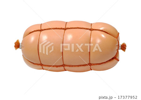Appetizing sausage taken closeup.Isolated. Appetizing sausage taken closeup.Isolated. 17377952