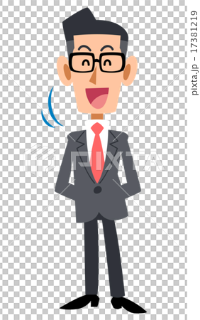 眼鏡をかけたビジネスマンが頷く 17381219