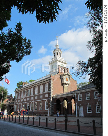 フィラデルフィアのシンボル 赤レンガの美しい独立記念館 17381974