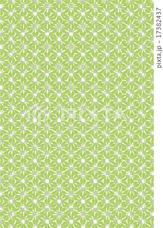 麻の葉 年賀背景 縦 もえぎ色 麻の葉 年賀背景 縦 もえぎ色 17382437