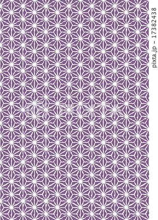 麻の葉 年賀背景 縦 京紫色 麻の葉 年賀背景 縦 京紫色 17382438