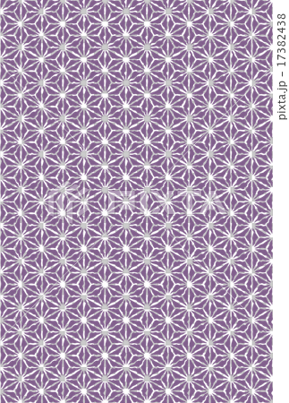 麻の葉 年賀背景 縦 京紫色 麻の葉 年賀背景 縦 京紫色 17382438