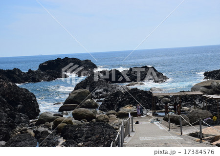 屋久島　平内海中温泉（干潮時）入口 17384576