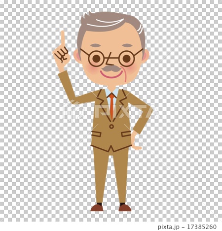 A finger pointing president · An older businessman 17385260